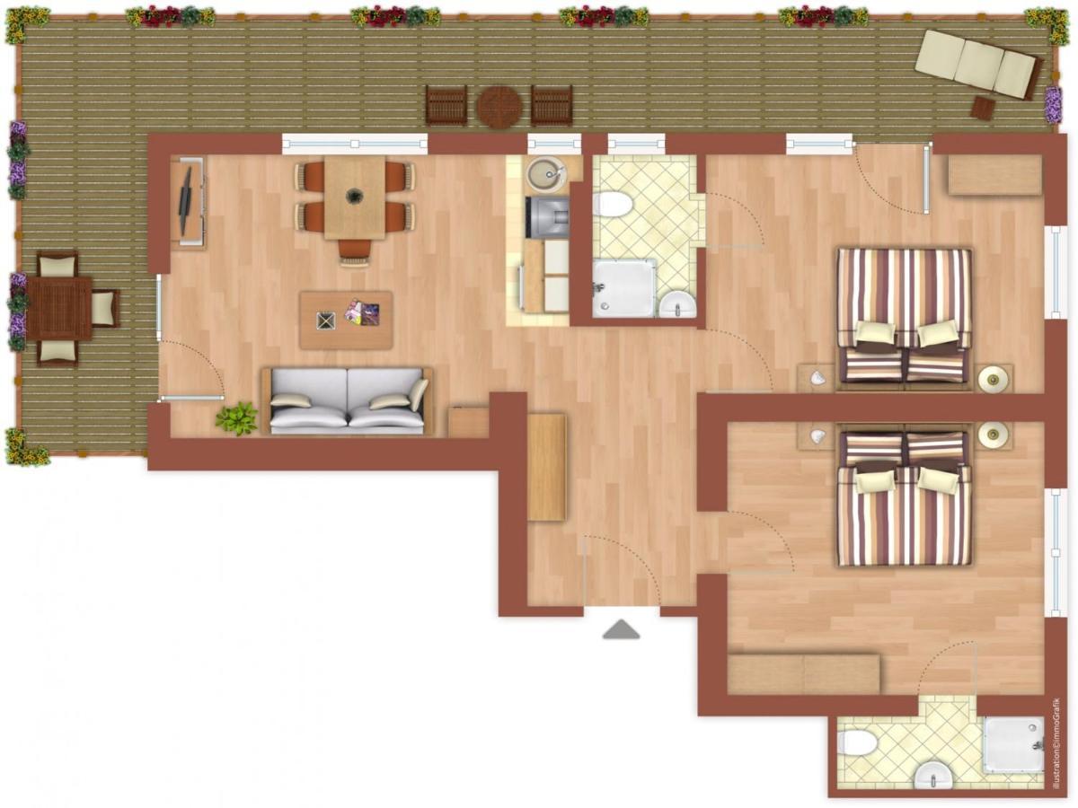 Rosenhof Am See Ferienwohnung Seerosensuite Thiersee Exteriör bild